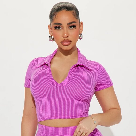 Fashion Nova 'Josie' ribbed top and pants |Top XL | Bottom 1X - Picture 4 of 6